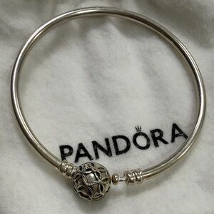 Pandora Silver Bracelet with Intricate Charm